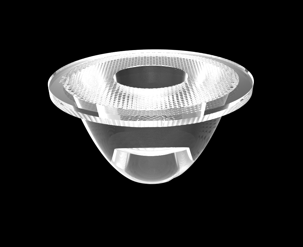 45mm 12degree 15degree 24degree 36degree 60degree PMMA Downlight Lenses For LED Light With Holders Hotel And Restaurant Series For φ6-φ9COB&CSP Light Source