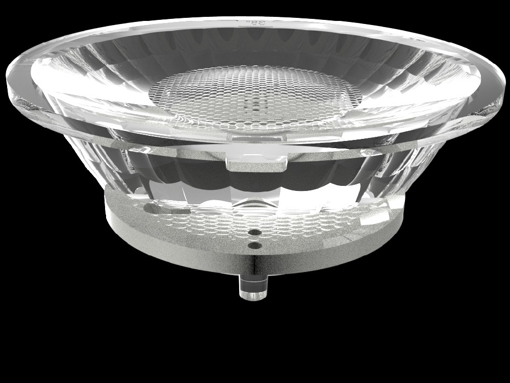 55mm Track light tir lenses for led light with holder ka series for Diameter9-10COB Light Source