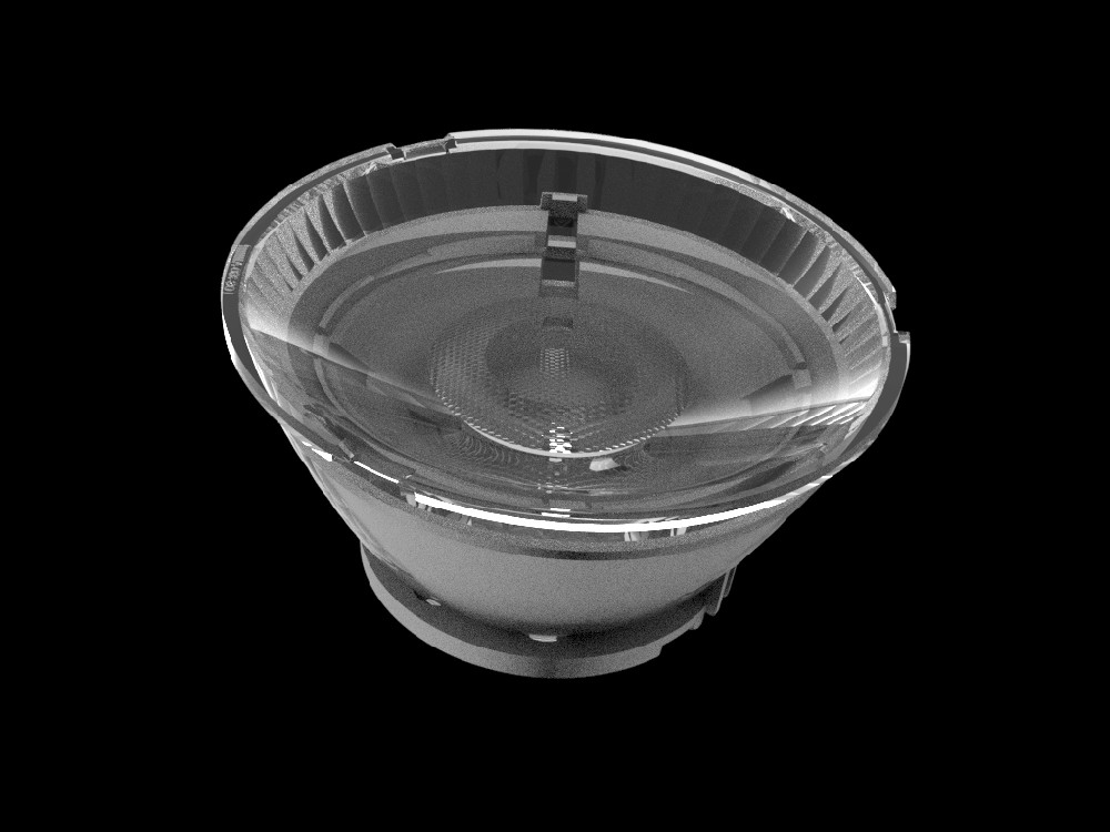 Diameter80mm Height38mm PMMA Track Light Lenses  Hidden Light Series