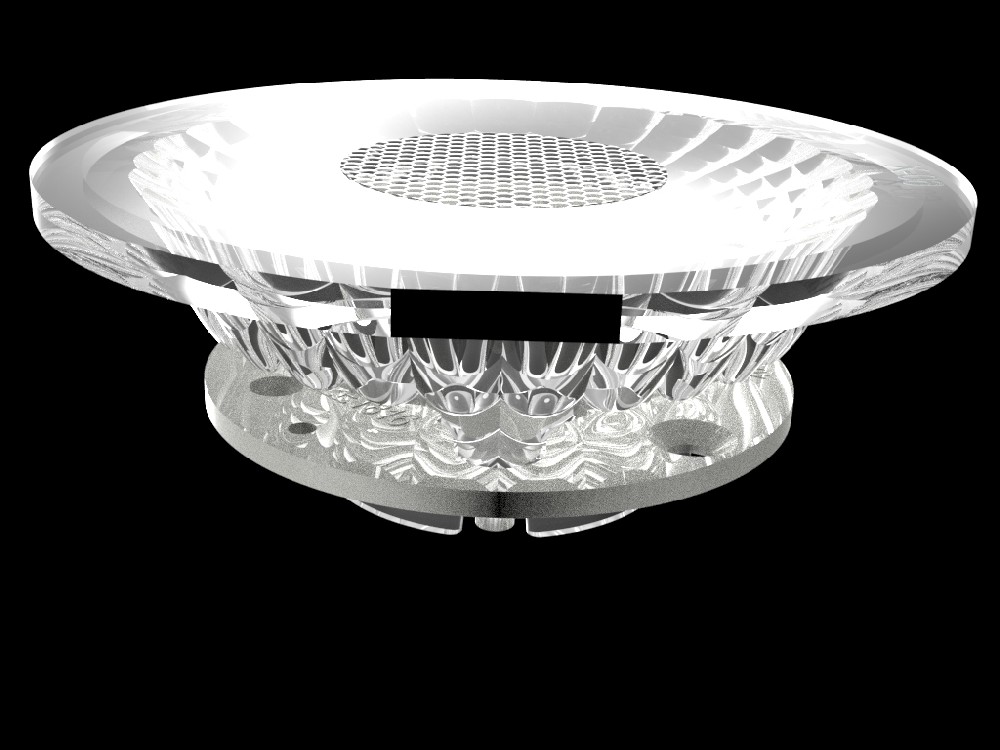 Diameter61mm Height22mm  PMMA Track Light TIR Lenses For LED Light KA Series